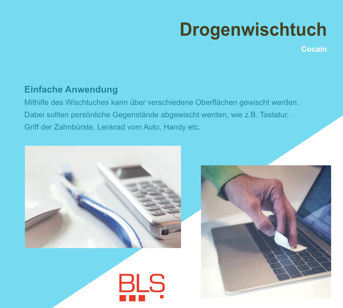 Kokain Drogenwischtuch