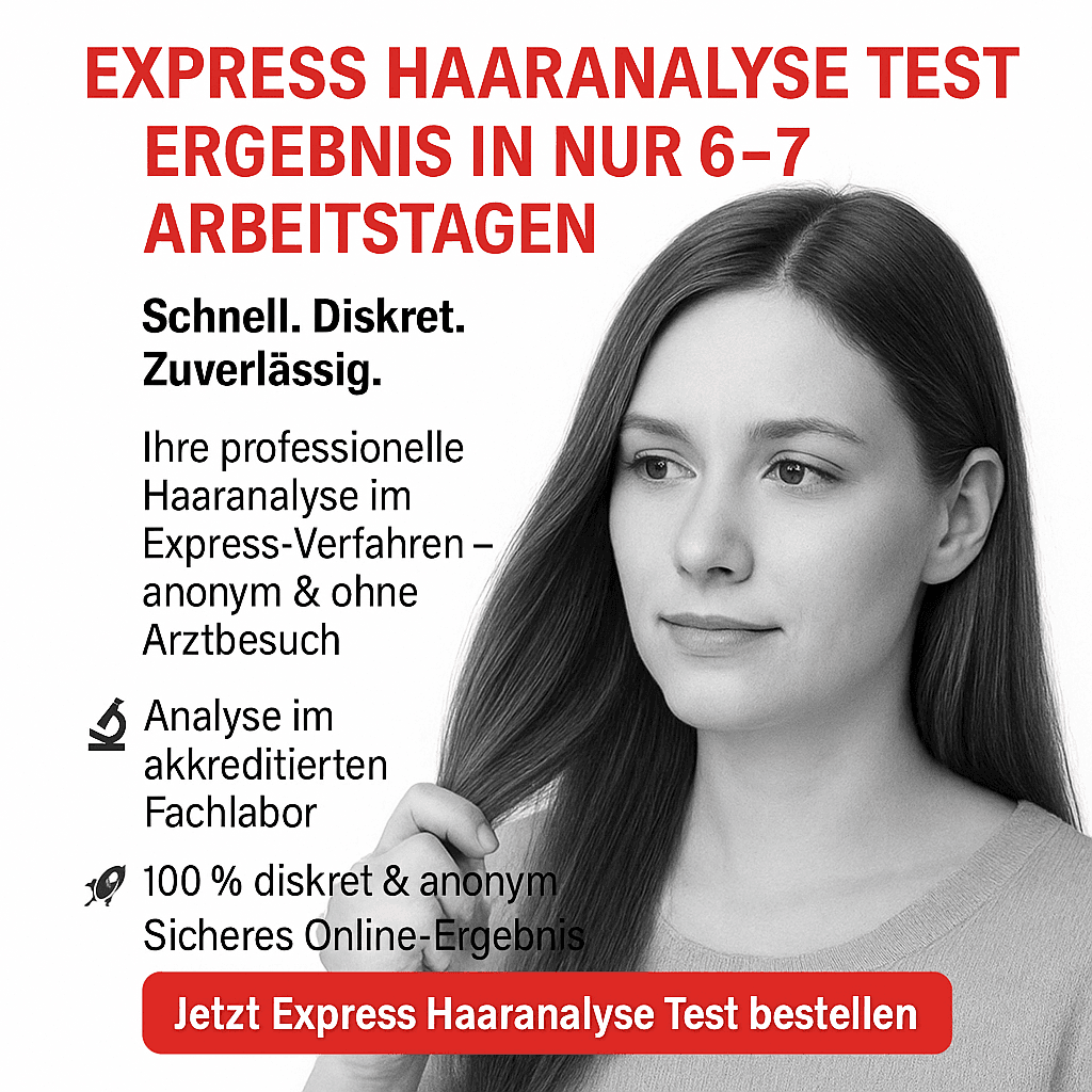 Express Haaranalyse – Ergebnis in 6–7 Arbeitstagen