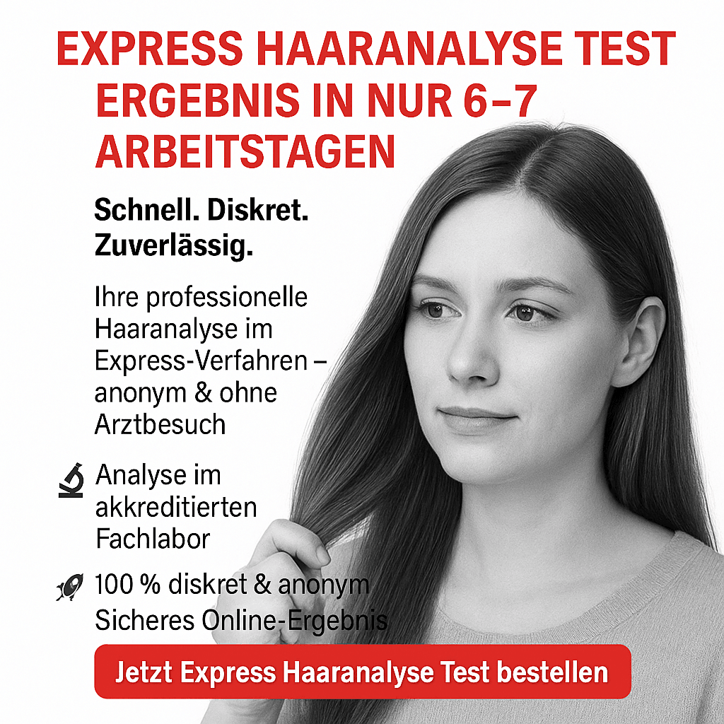 Express Haaranalyse – Ergebnis in 6–7 Arbeitstagen