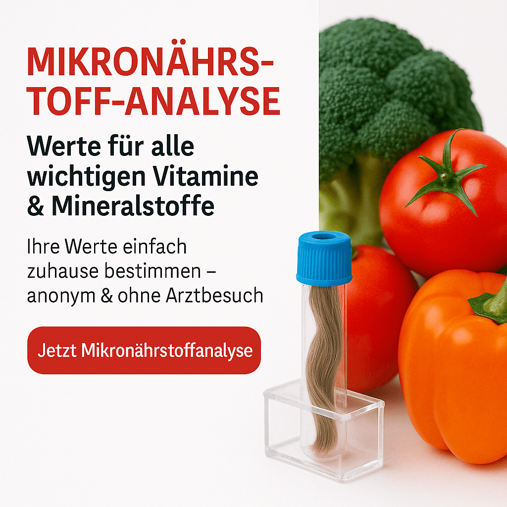 Mikronährstoffanalyse per Haartest – Vitamine und Mineralstoffe testen lassen